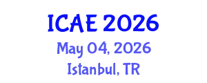 International Conference on Applied Energy (ICAE) May 04, 2026 - Istanbul, Turkey
