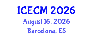 International Conference on Environment, Chemistry and Management (ICECM) August 16, 2026 - Barcelona, Spain
