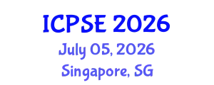 International Conference on Process Systems Engineering (ICPSE) July 05, 2026 - Singapore, Singapore