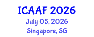 International Conference on Accounting, Auditing and Finance (ICAAF) July 05, 2026 - Singapore, Singapore