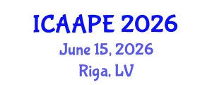 International Conference on Accounting, Auditing and Performance Evaluation (ICAAPE) June 15, 2026 - Riga, Latvia