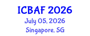 International Conference on Banking, Accounting and Finance (ICBAF) July 05, 2026 - Singapore, Singapore