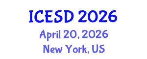 International Conference on Environment and Sustainable Development (ICESD) April 20, 2026 - New York, United States