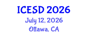International Conference on Environment and Sustainable Development (ICESD) July 12, 2026 - Ottawa, Canada
