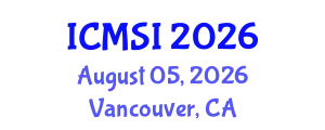 International Conference on Materials and Structural Integrity (ICMSI) August 05, 2026 - Vancouver, Canada