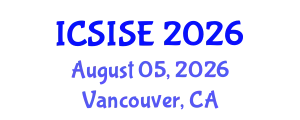 International Conference on Signal and Imaging Systems Engineering (ICSISE) August 05, 2026 - Vancouver, Canada