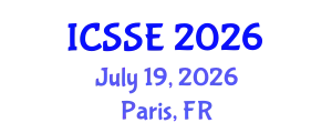 International Conference on Surface Science and Engineering (ICSSE) July 19, 2026 - Paris, France
