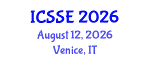 International Conference on Surface Science and Engineering (ICSSE) August 12, 2026 - Venice, Italy