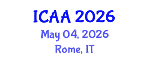 International Conference on Agroforestry and Agriculture (ICAA) May 04, 2026 - Rome, Italy