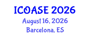 International Conference on Organic Agricultural Sciences and Engineering (ICOASE) August 16, 2026 - Barcelona, Spain