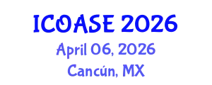 International Conference on Organic Agricultural Sciences and Engineering (ICOASE) April 06, 2026 - Cancún, Mexico