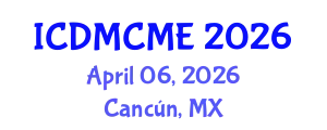 International Conference on Data Mining, Civil and Mechanical Engineering (ICDMCME) April 06, 2026 - Cancún, Mexico
