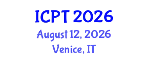 International Conference on Pharmaceuticals and Technologies (ICPT) August 12, 2026 - Venice, Italy