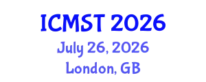 International Conference on Microwave Science and Technology (ICMST) July 26, 2026 - London, United Kingdom
