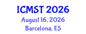 International Conference on Microwave Science and Technology (ICMST) August 16, 2026 - Barcelona, Spain
