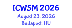 International Conference on Weblogs and Social Media (ICWSM) August 23, 2026 - Budapest, Hungary