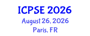 International Conference on Plasma Surface Engineering (ICPSE) August 26, 2026 - Paris, France