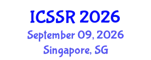 International Conference on Social Computing and Applications (ICSSR) September 09, 2026 - Singapore, Singapore