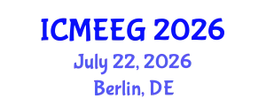 International Conference on Molecular Ecology and Evolutionary Genetics (ICMEEG) July 22, 2026 - Berlin, Germany