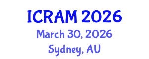 International Conference on Robotics, Automation and Mechatronics (ICRAM) March 30, 2026 - Sydney, Australia