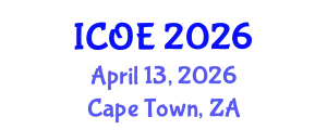 International Conference on Ocean Engineering (ICOE) April 13, 2026 - Cape Town, South Africa