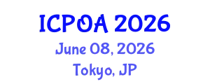 International Conference on Photonics, Optics and Applications (ICPOA) June 08, 2026 - Tokyo, Japan