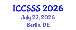 International Conference on Computer Science and Service System (ICCSSS) July 22, 2026 - Berlin, Germany