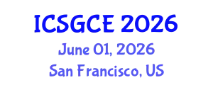 International Conference on Smart Grid and Clean Energy (ICSGCE) June 01, 2026 - San Francisco, United States