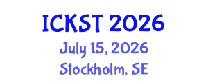 International Conference on Knowledge and Smart Technology (ICKST) July 15, 2026 - Stockholm, Sweden