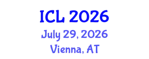 International Conference on Learning (ICL) July 29, 2026 - Vienna, Austria