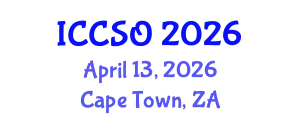 International Conference on Computational Sciences and Optimization (ICCSO) April 13, 2026 - Cape Town, South Africa