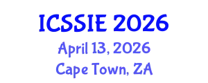 International Conference on Smart Sensors and Information Engineering (ICSSIE) April 13, 2026 - Cape Town, South Africa