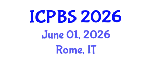 International Conference on Psychological, Behavioral and Science (ICPBS) June 01, 2026 - Rome, Italy