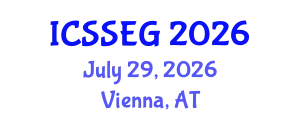International Conference on Social Sciences, Economics and Geography (ICSSEG) July 29, 2026 - Vienna, Austria