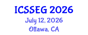 International Conference on Social Sciences, Economics and Geography (ICSSEG) July 12, 2026 - Ottawa, Canada