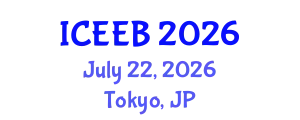 International Conference on Environment, Energy and Biotechnology (ICEEB) July 22, 2026 - Tokyo, Japan