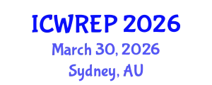 International Conference on Water Resource and Environmental Protection (ICWREP) March 30, 2026 - Sydney, Australia