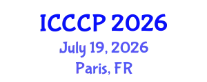 International Conference on Chemistry and Chemical Process (ICCCP) July 19, 2026 - Paris, France