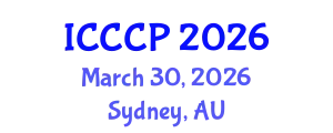 International Conference on Chemistry and Chemical Process (ICCCP) March 30, 2026 - Sydney, Australia