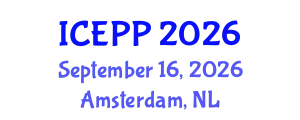International Conference on Environment Pollution and Prevention (ICEPP) September 16, 2026 - Amsterdam, Netherlands