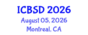 International Conference on Bioeconomy and Sustainable Development (ICBSD) August 05, 2026 - Montreal, Canada