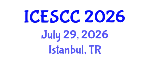 International Conference on Environment, Sustainability and Climate Change (ICESCC) July 29, 2026 - Istanbul, Turkey