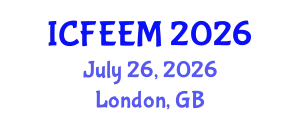 International Conference on Future Energy, Environment and Materials (ICFEEM) July 26, 2026 - London, United Kingdom