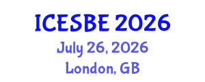 International Conference on Environmental Science and Biological Engineering (ICESBE) July 26, 2026 - London, United Kingdom