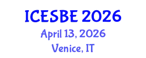 International Conference on Environmental Science and Biological Engineering (ICESBE) April 13, 2026 - Venice, Italy