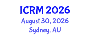 International Conference on Rock Mechanics (ICRM) August 30, 2026 - Sydney, Australia