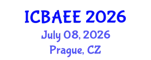 International Conference on Biotechnology, Agriculture, Environment and Energy (ICBAEE) July 08, 2026 - Prague, Czechia