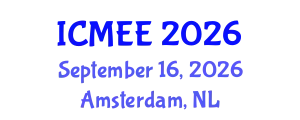 International Conference on Mechanical and Electrical Engineering (ICMEE) September 16, 2026 - Amsterdam, Netherlands