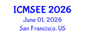 International Conference on Material Science and Environmental Engineering (ICMSEE) June 01, 2026 - San Francisco, United States