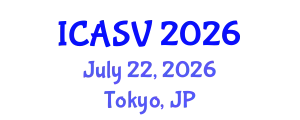 International Conference on Acoustics, Sound and Vibration (ICASV) July 22, 2026 - Tokyo, Japan